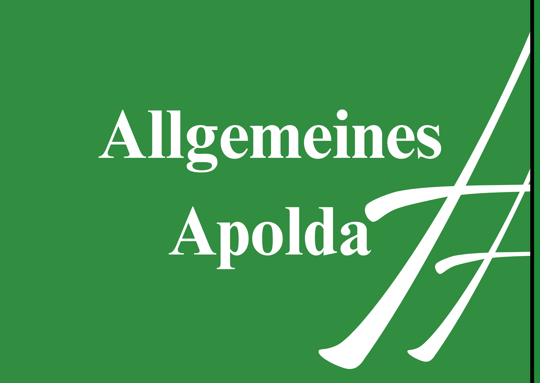 Willkommen bei Allgemeines Apolda – für unsere Region, für uns alle.